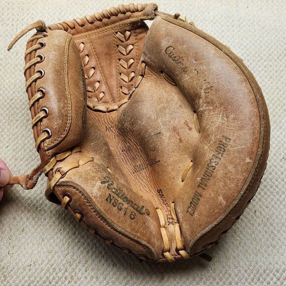 Vintage 1960s 1970s National Kings Catchers Mitt nsg16 Baseball Glove NSG 16 HTF - Picture 1 of 10